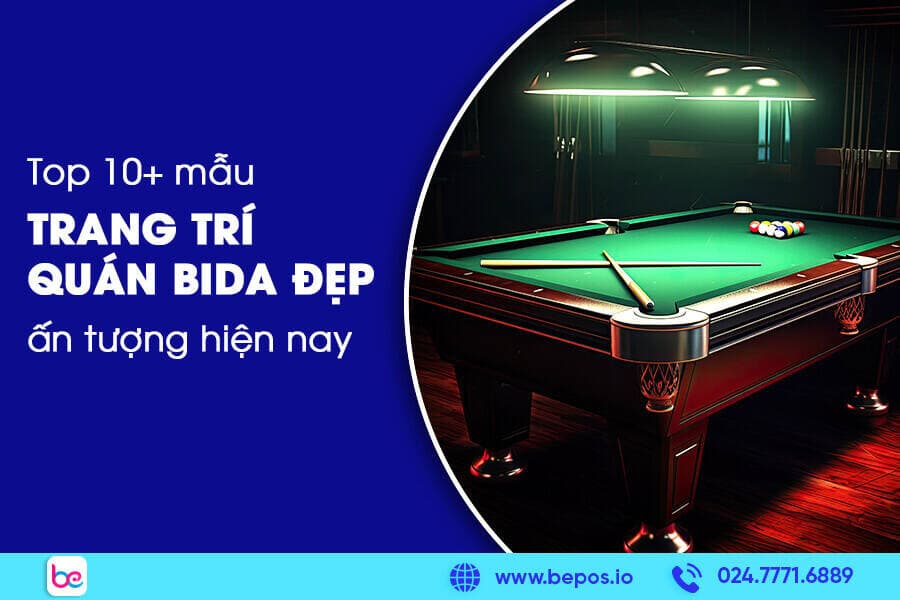 Trang trí quán bida đẹp