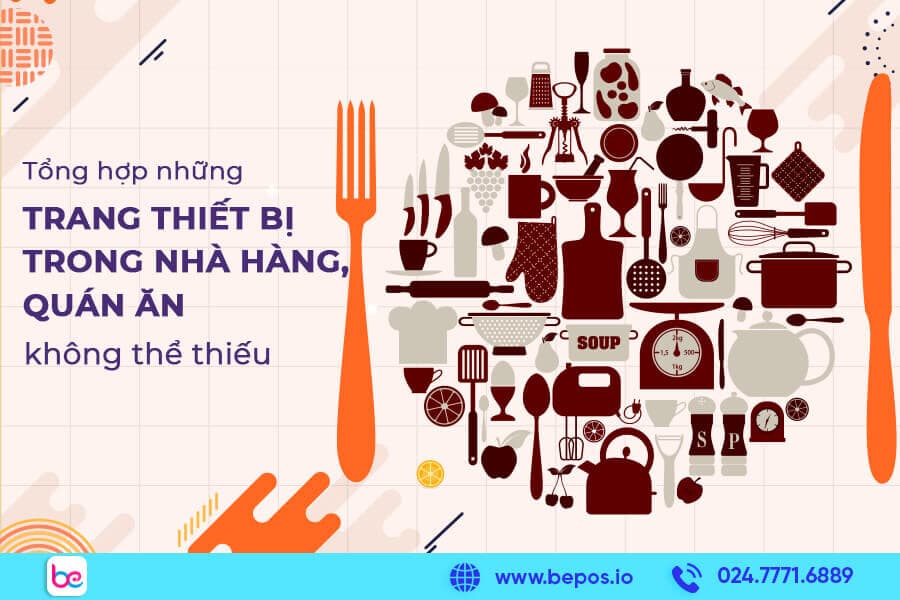 Trang thiết bị trong nhà hàng, quán ăn
