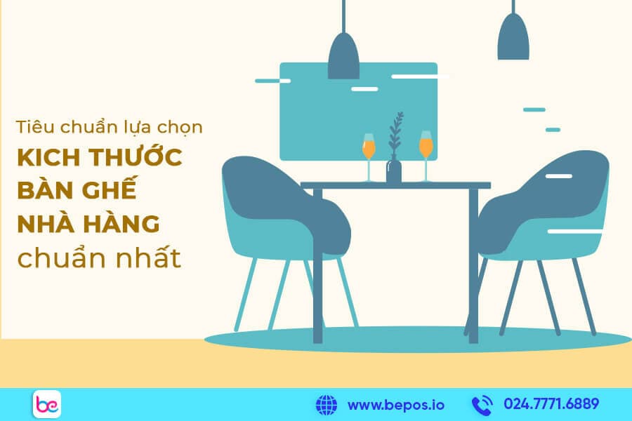 Kích thước bàn ghế nhà hàng