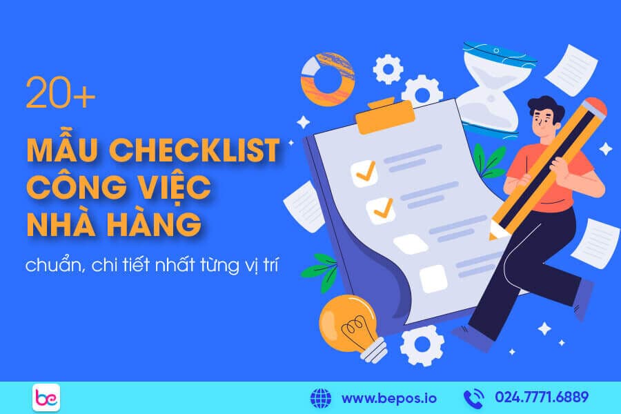 Mẫu checklist công việc nhà hàng