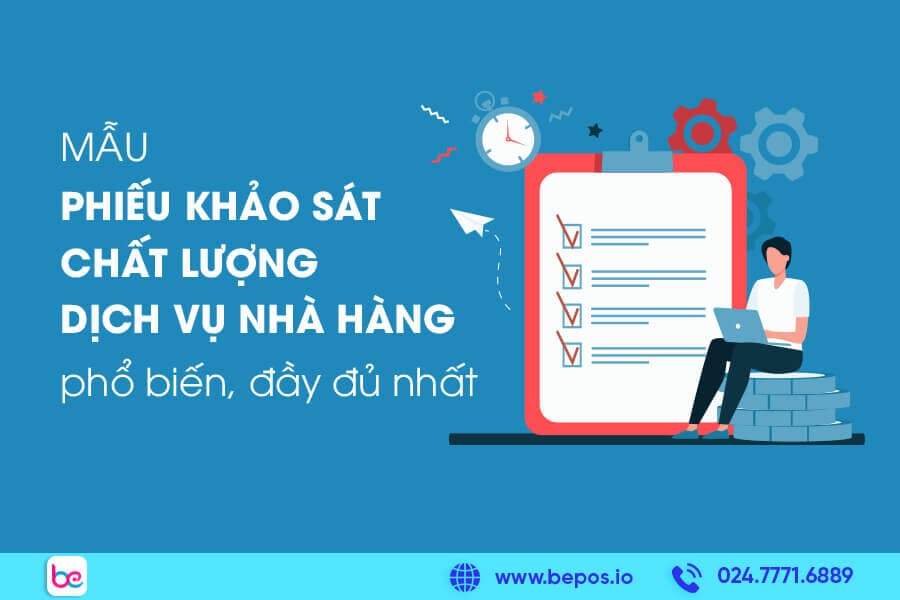 Mẫu phiếu khảo sát chất lượng dịch vụ nhà hàng
