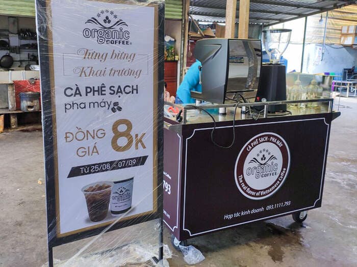 Bảng hiệu cafe take away đẹp mắt