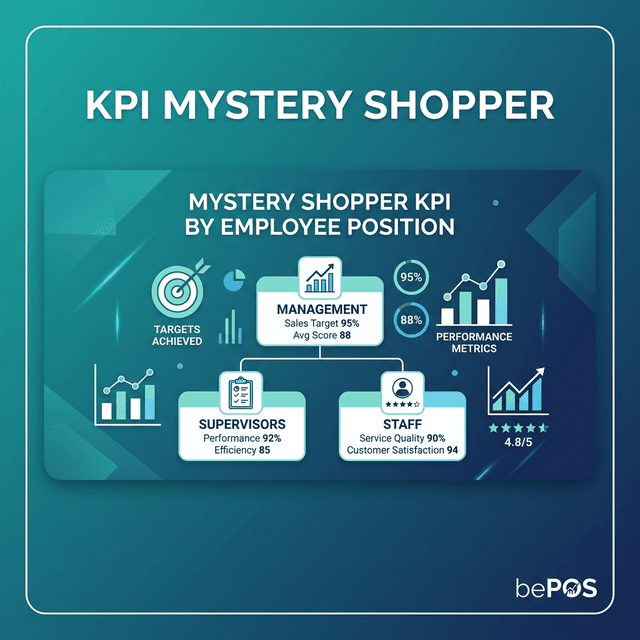 KPI Mystery Shopper Theo Vị Trí - bePOS