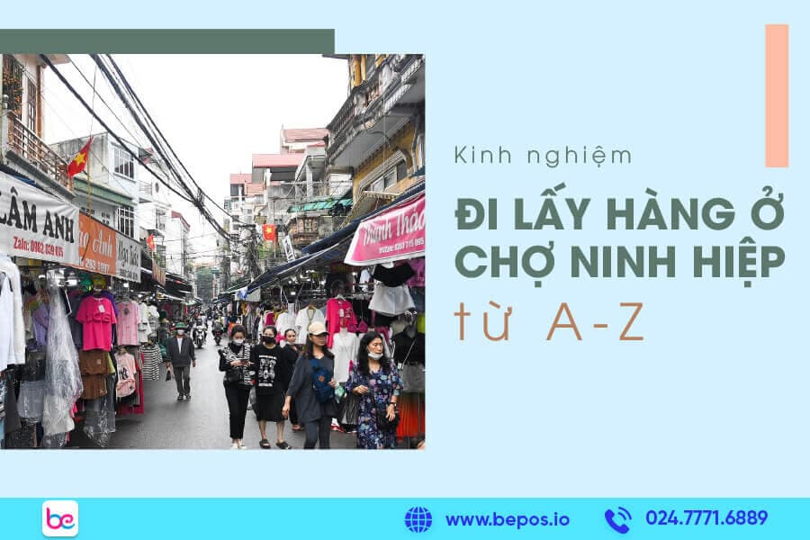 Đi lấy hàng ở chợ Ninh Hiệp
