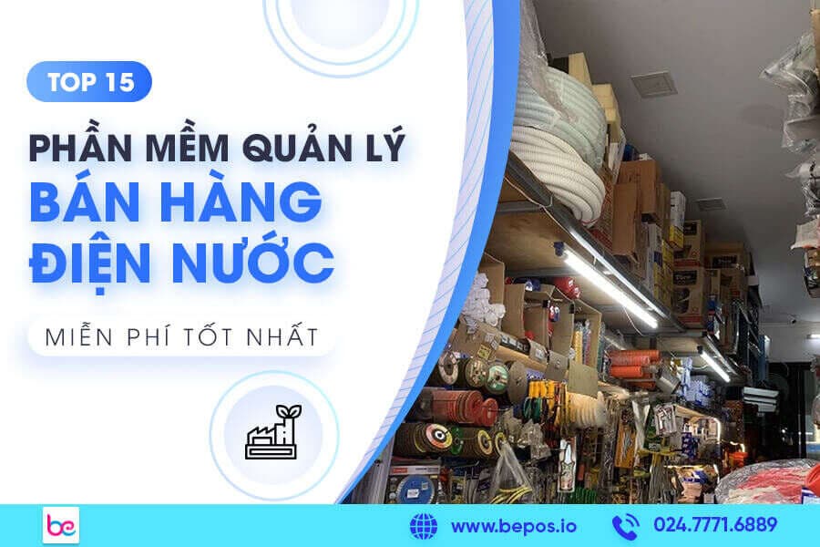Phần mềm quản lý bán hàng điện nước