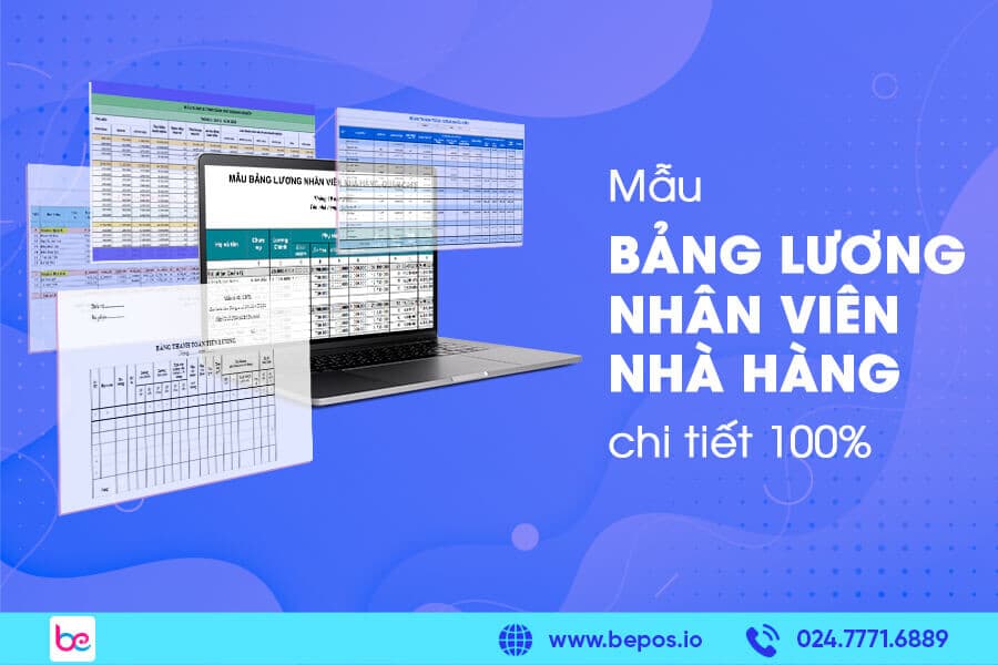 Mẫu bảng lương nhân viên nhà hàng