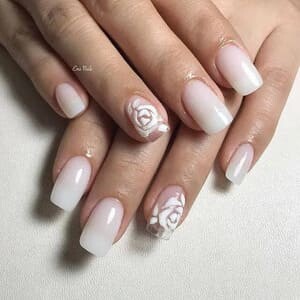 80 Most Beloved White Nails Designs For Nails Salon Owners 50