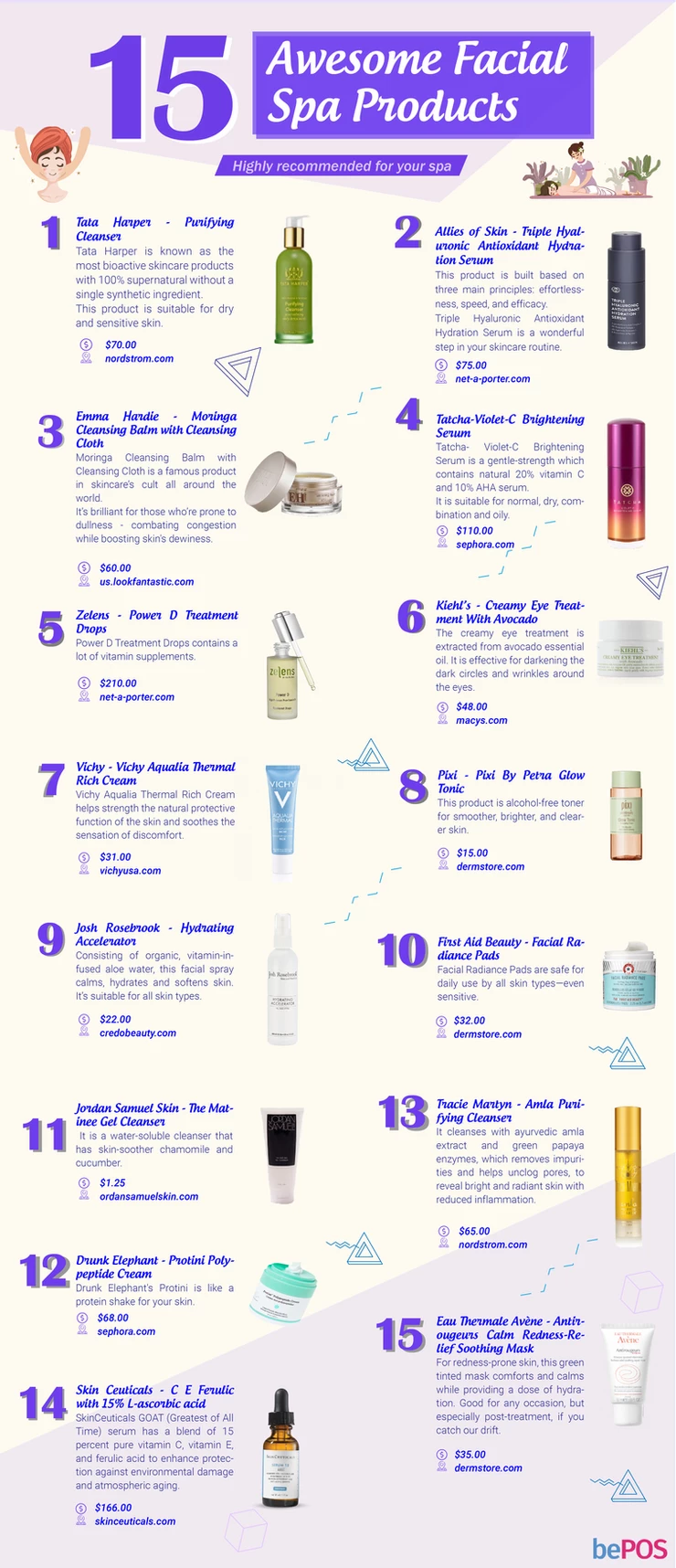 Top 30 Best Spa Products For Face & Body bePOS