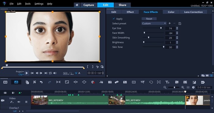 Corel Videostudio Ultimate có khả năng tạo slideshow