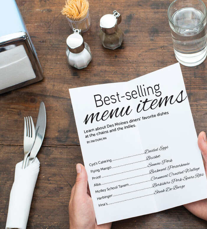 Nhấn mạnh món best seller trong menu