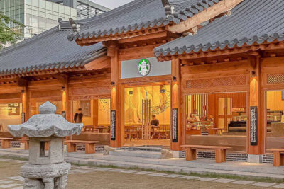 Mẫu nhà hàng 2 tầng Hàn Quốc