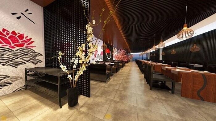 Nhà hàng 2 tầng phong cách Nhật