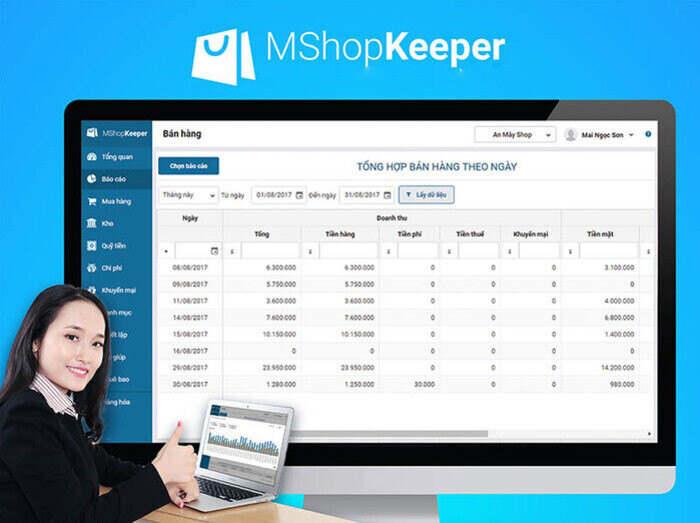 Phần mềm quản lý bán hàng online MShopKeeper