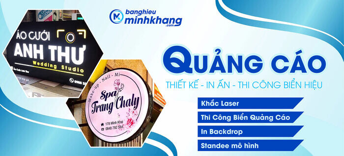 Đơn vị thiết kế biển quảng cáo Minh Khang