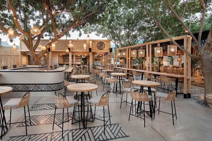 Thiết kế nhà hàng sân vườn kết hợp cafe