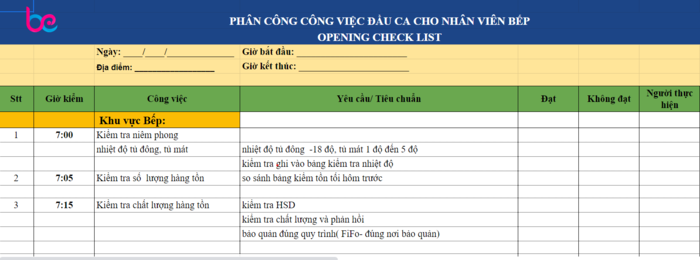 mau-checklist-cong-viec-nha-hang-bo-phan-bep-mo-ca