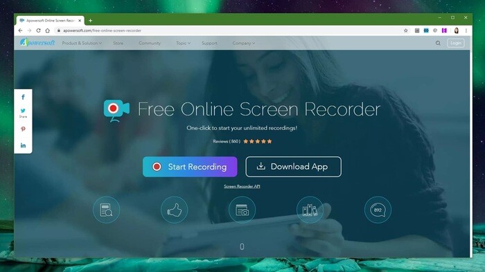 Phần mềm Apowersoft Free Online Screen Recorder 
