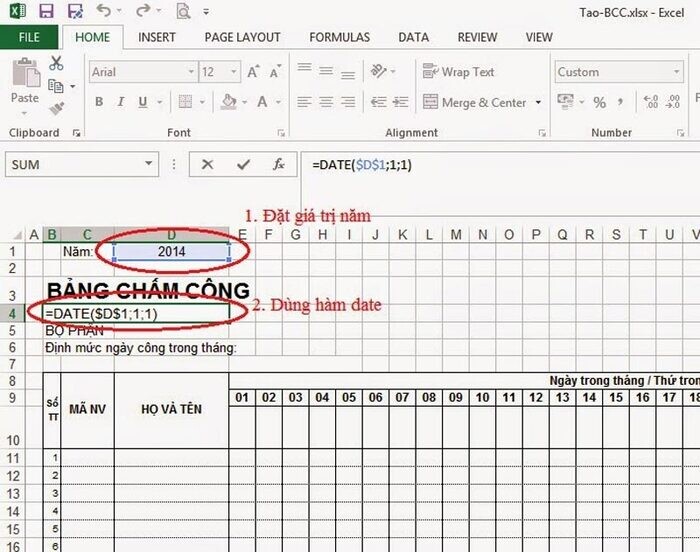 tao-ngay-thang-nam-khi-lam-bang-cham-cong