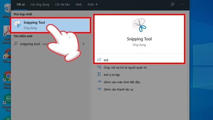 Phần mềm cắt ảnh Sniping Tool