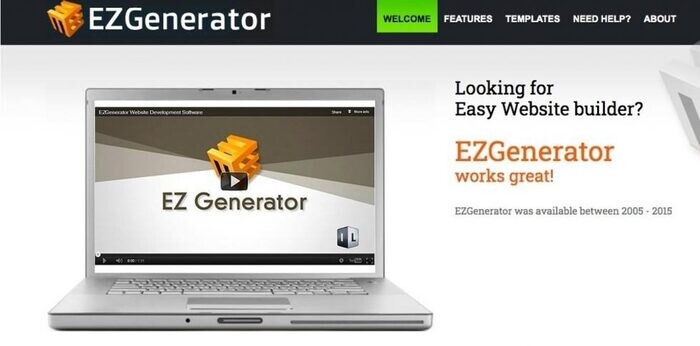 Phần mềm EZGenerator là phần mềm thiết kế website online và offline