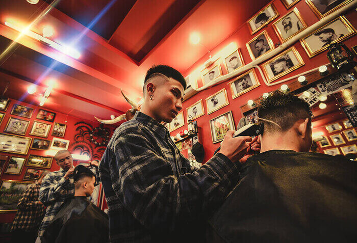 Áo sơ mi dài tay đồng phục Barber Shop 