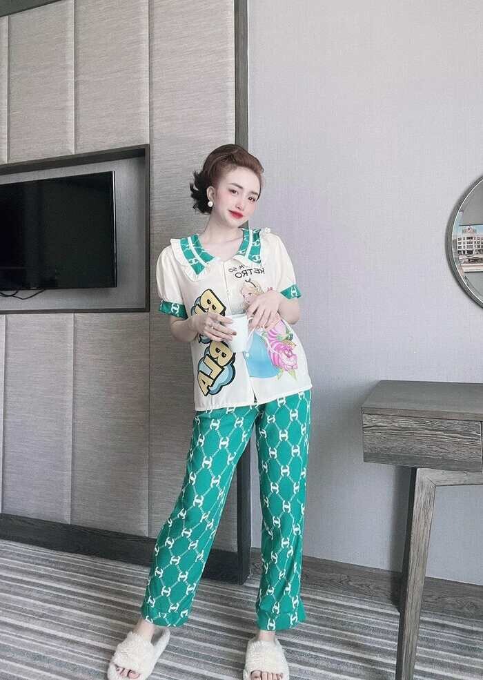 Mẫu đồ bộ mặc nhà cao cấp Hàn Quốc pijama