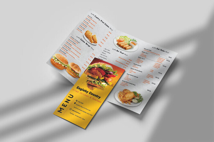 Chọn chất liệu thiết kế menu quán ăn vặt