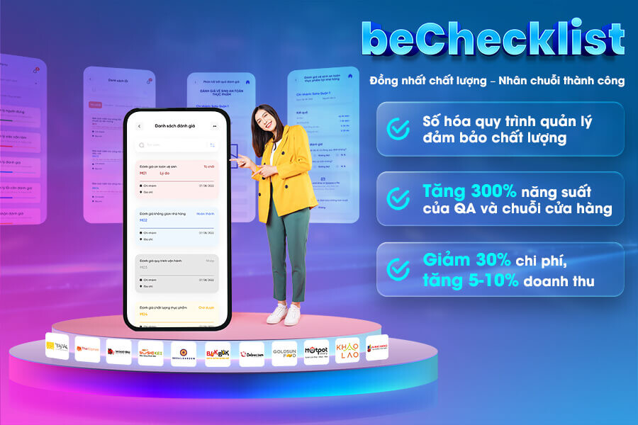 Quản lý chất lượng quán cafe beChecklist