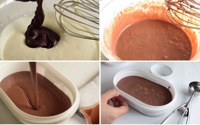 Cách làm kem tươi kinh doanh vị cacao 