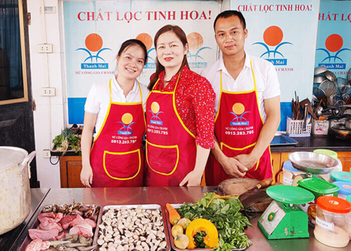 Lớp học nấu xôi bán Thanh Mai 