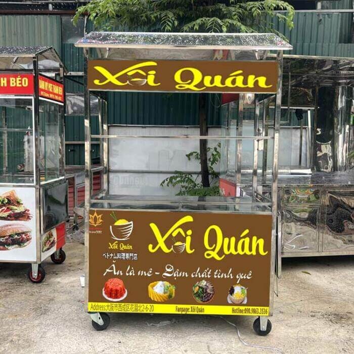 Mẫu xe bán xôi phong cách truyền thống 