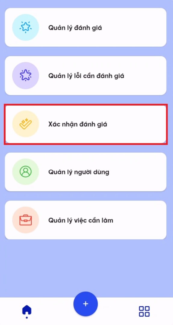 Hướng dẫn sử dụng bechecklist - Mục xác nhận đánh giá