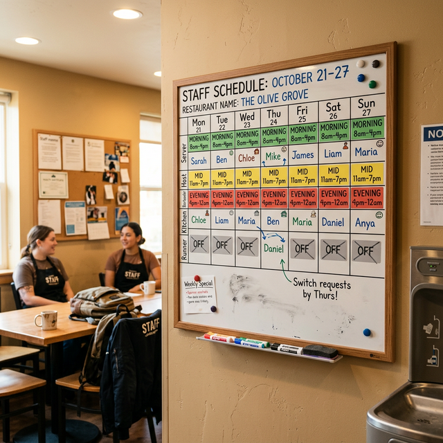 Thumbnail: Weekly Roster Xếp Lịch Nhân Viên