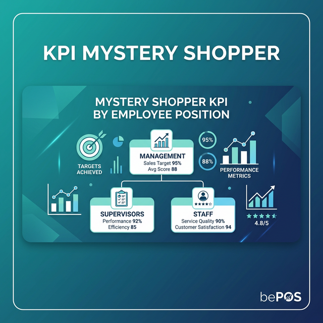 KPI Mystery Shopper Theo Vị Trí - bePOS